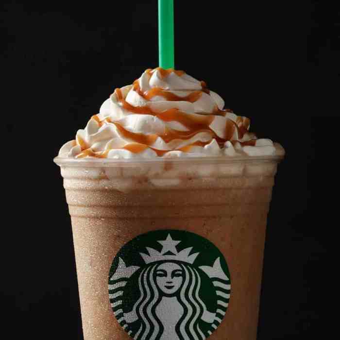 Starbucks nutrition facts caramel frappuccino