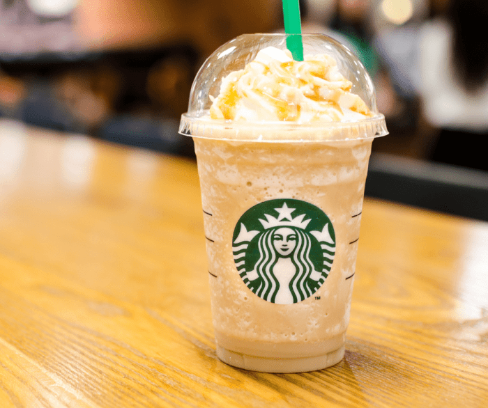 Starbucks nutrition facts caramel frappuccino